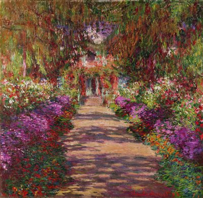 Eine Bahn in Monets Garten, Giverny, 1902 von Claude Monet