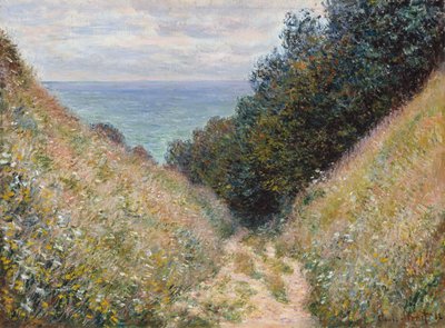 Straße in La Cavée, Pourville von Claude Monet