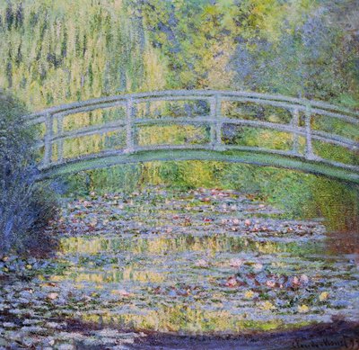 Der Seerosenteich mit der japanischen Brücke von Claude Monet
