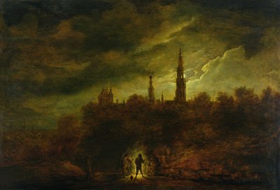 Mondlichtlandschaft von David Teniers the Younger