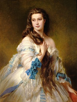Porträt von Madame Rimsky-Korsakov (1833-78) geboren Varvara Dmitrievna Mergassov, 1864 von Franz Xaver Winterhalter