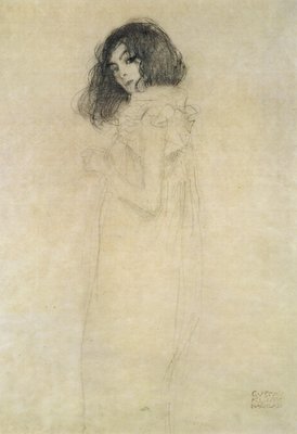 Portrait einer jungen Frau, 1896-1897 von Gustav Klimt