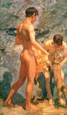 Jungen Baden, 1912 von Henry Scott Tuke