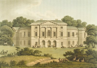Lord Sidmouth, Richmond Park, aus Fragmente über die Theorie und Praxis der Landschaftsgärtnerei, 1816 von Humphry Repton