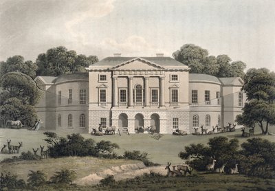 Lord Sidmouths, in Richmond Park, aus Fragmenten über die Theorie und Praxis der Landschaftsgärtnerei, veröffentlicht 1816 (Aquatinta) (siehe auch 209651) von Humphry Repton