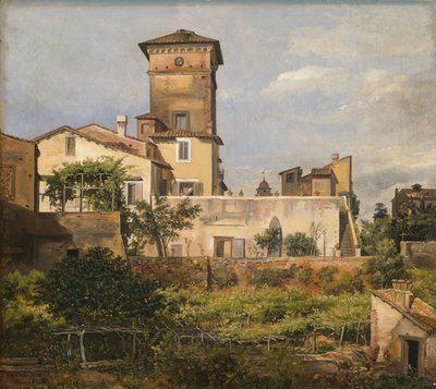 Szene aus der Villa Malta von Johan Christian Dahl