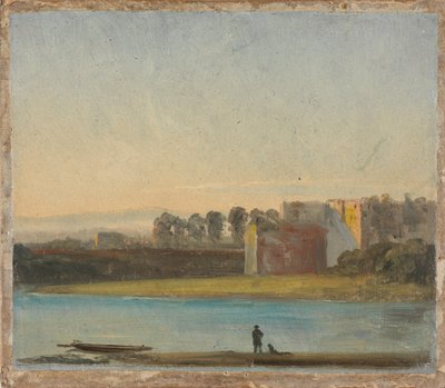 Blick über die Elbe von Johan Christian Dahl