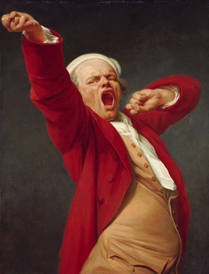 Self-Portrait, Gähnen von Joseph Ducreux