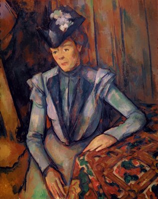 Frau in Blau (Madame Cezanne) 1900-1902 von Paul Cézanne