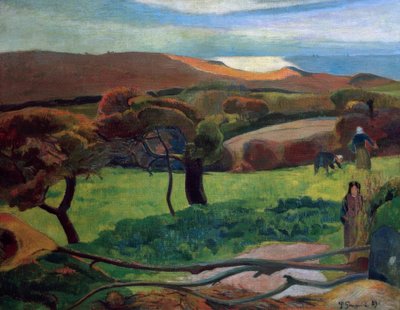 Landschaft in der Bretagne von Paul Gauguin