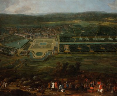 Blick auf das Schloss Fontainebleau von Pierre Denis Martin