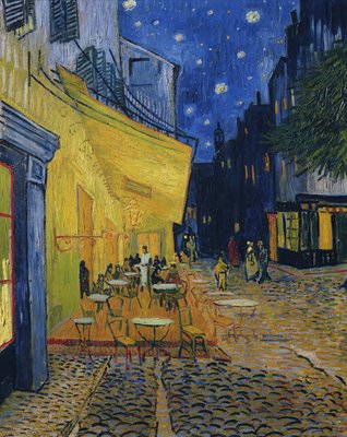 Cafe Terrasse, Place du Forum, Arles, 1888 von Vincent van Gogh