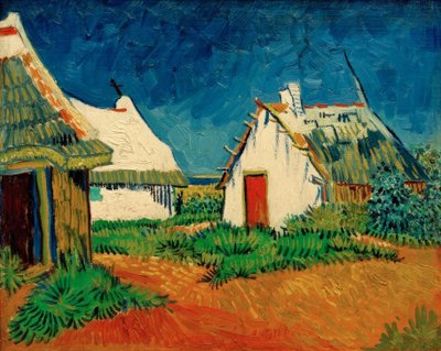 Drei weiße Hütten in Saintes-Maries von Vincent van Gogh