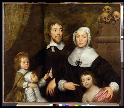 Porträt einer Familie, die wahrscheinlich, dass von Richard Streatfeild, c.1645 von William Dobson