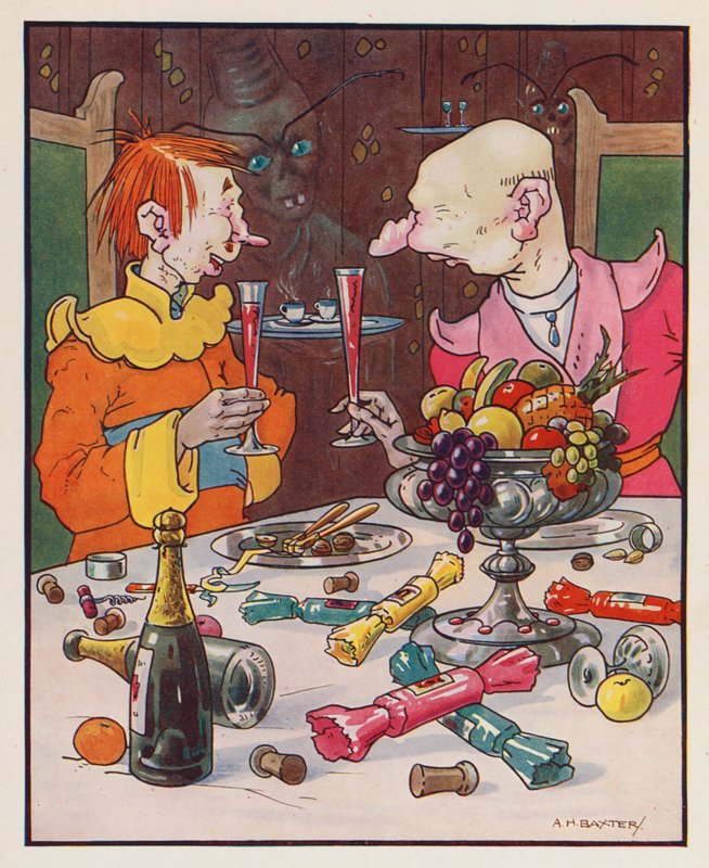 Illustration für Gullivers Reisen von Jonathan Swift von (after) American School