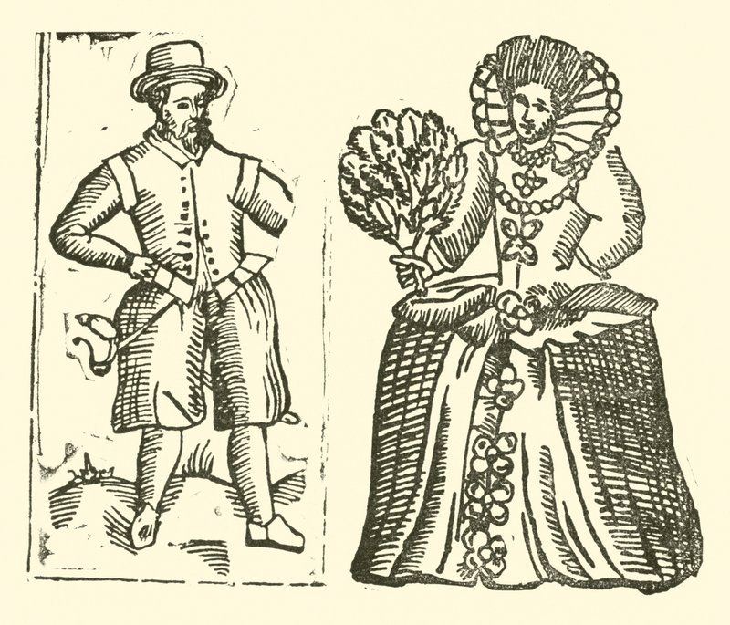 Illustration für The Roxburghe Ballads (Holzschnitt) von (after) English School
