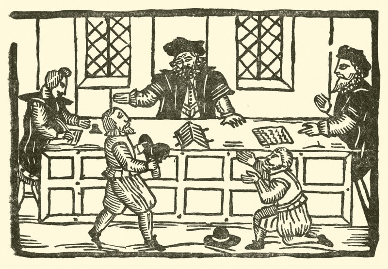 Illustration für The Roxburghe Ballads (Holzschnitt) von (after) English School