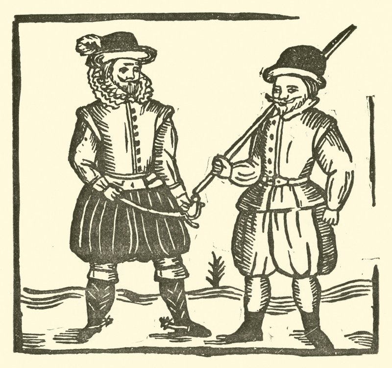 Illustration für The Roxburghe Ballads (Holzschnitt) von (after) English School