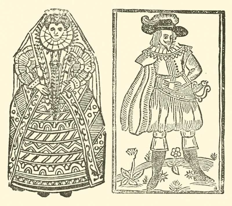 Illustration für The Roxburghe Ballads (Holzschnitt) von (after) English School