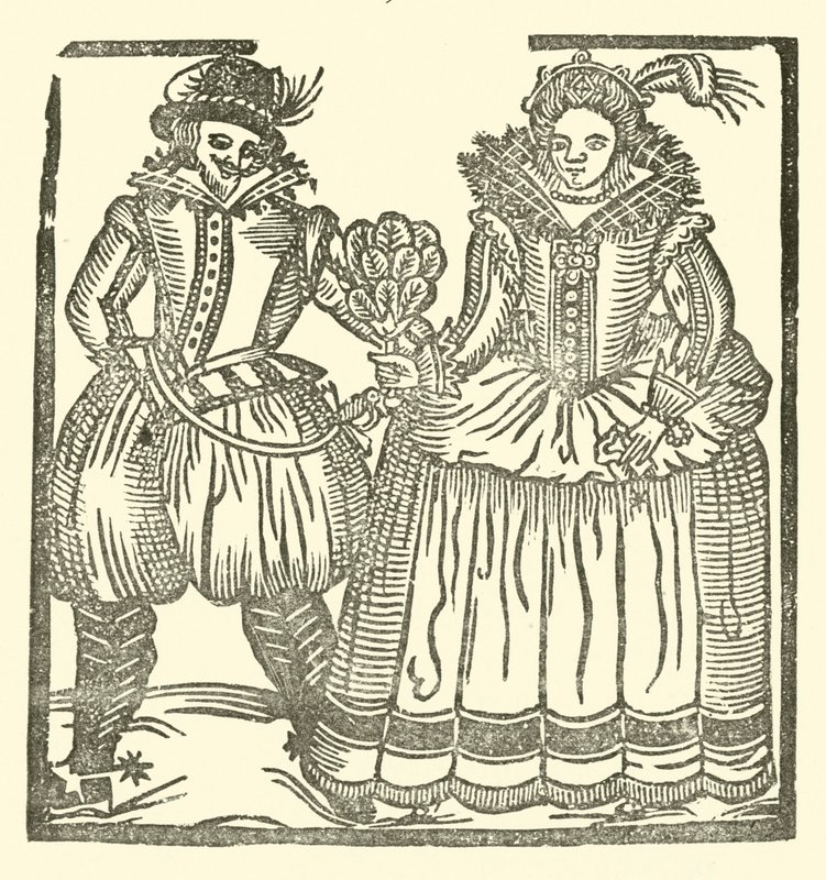Illustration für The Roxburghe Ballads (Holzschnitt) von (after) English School