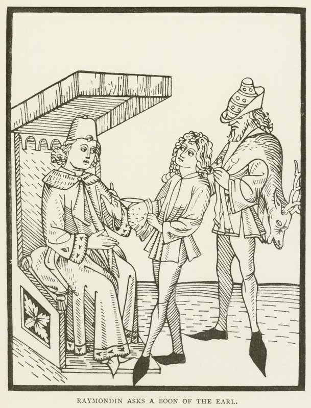 Raymondin bittet den Grafen um einen Gefallen von (after) English School