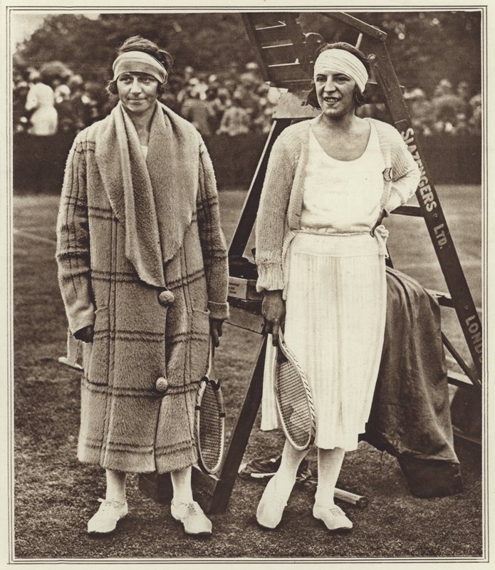 Kitty Godfree und Suzanne Lenglen von (after) English photographer