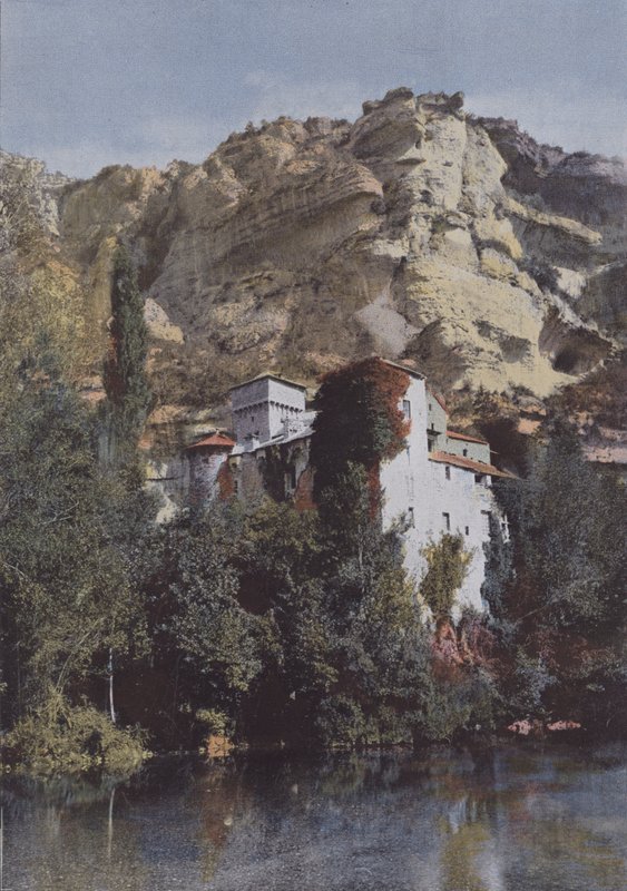 Chateau de la Caze (farbiges Foto) von (after) French Photographer