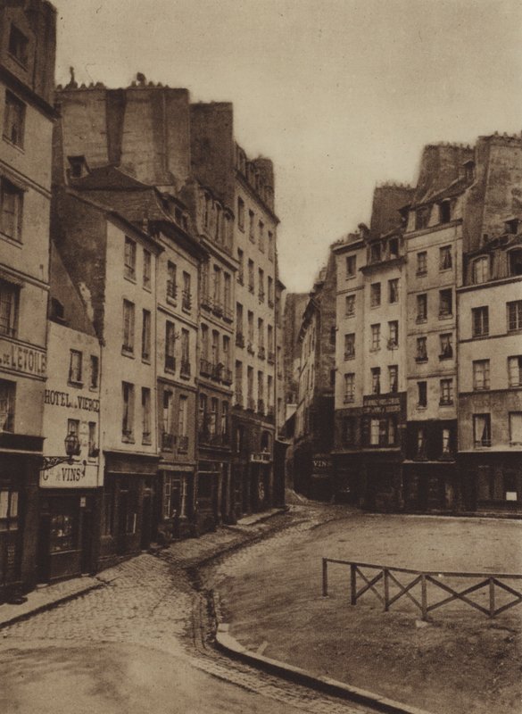 Ecke der Straßen Jean-de-Beauvais und Lanneau von (after) French Photographer