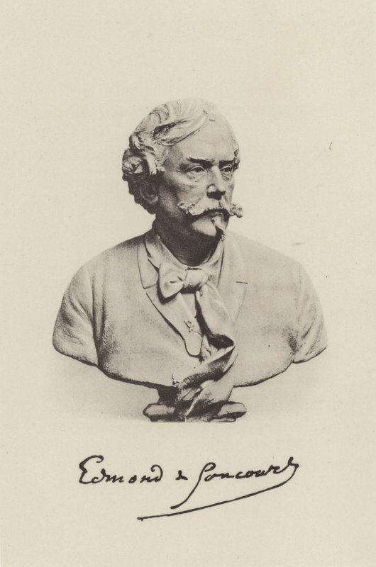 Edmond de Goncourt, französischer Romanautor (s/w Foto) von (after) French Photographer
