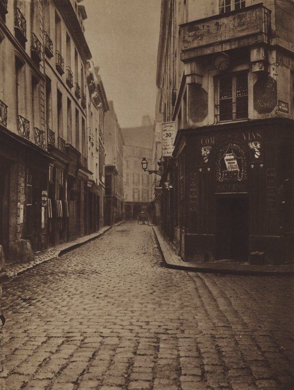 Die Rue du Four-Saint-Honore, Ecke Rue de Vannes von (after) French Photographer