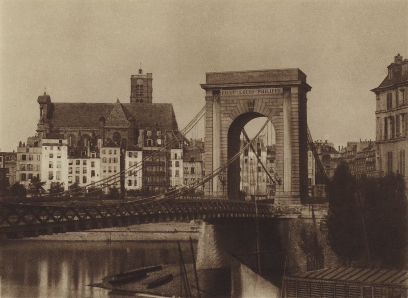 Die Pont Louis-Philippe Richtung rechtes Ufer von (after) French Photographer