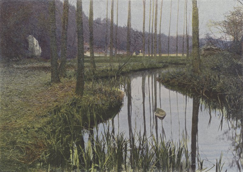 Vaux de Cernay, Der Bach (Farbfoto) von (after) French Photographer