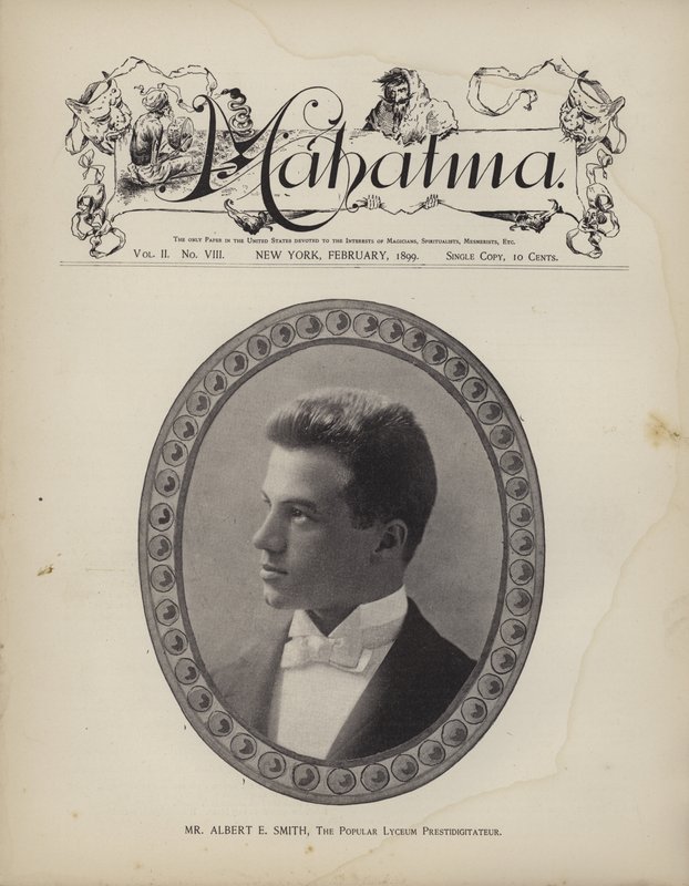 Albert E. Smith, der beliebte Lyzeum-Zauberkünstler von American School