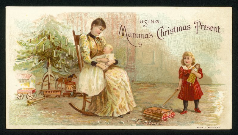 Mammas Weihnachtsgeschenk benutzen von American School