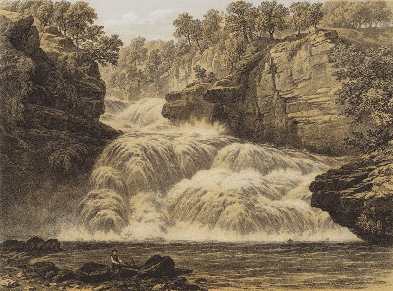 Cora Linn, Wasserfälle des Clyde von English School