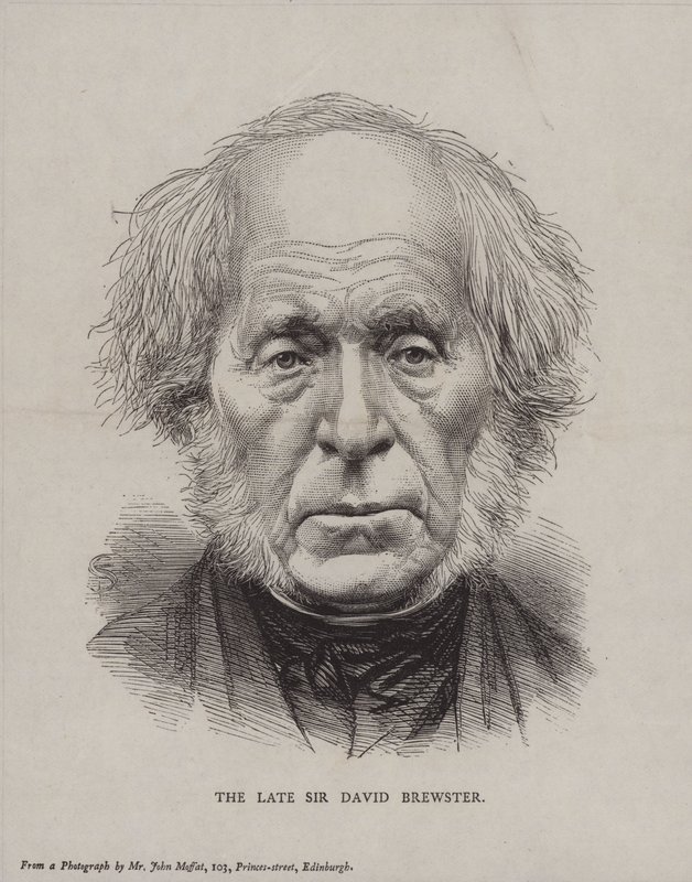 Sir David Brewster, schottischer Physiker, Mathematiker und Astronom von English School