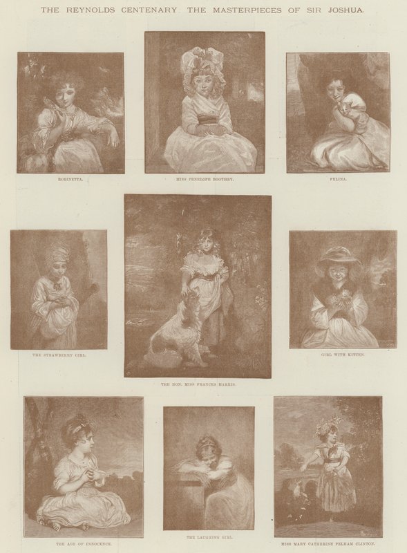 Das Reynolds-Jubiläum, die Meisterwerke von Sir Joshua von English School