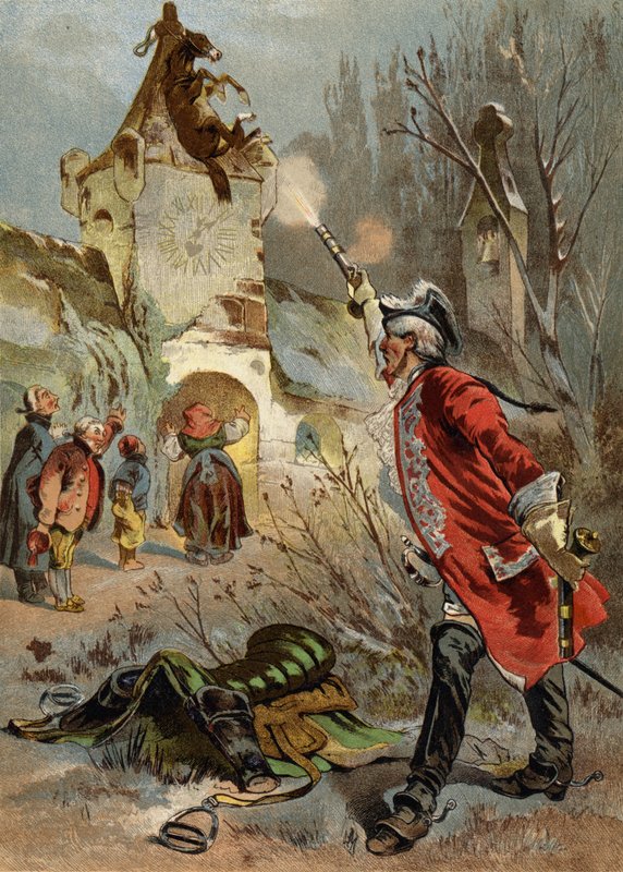 Illustration für Abenteuer des Baron Münchhausen von European School