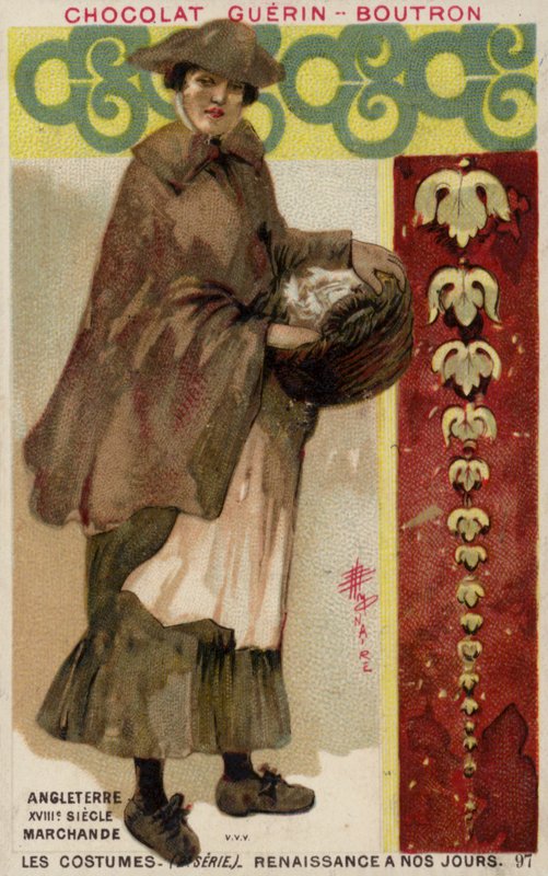 Englische Händlerin, 18. Jahrhundert von French School