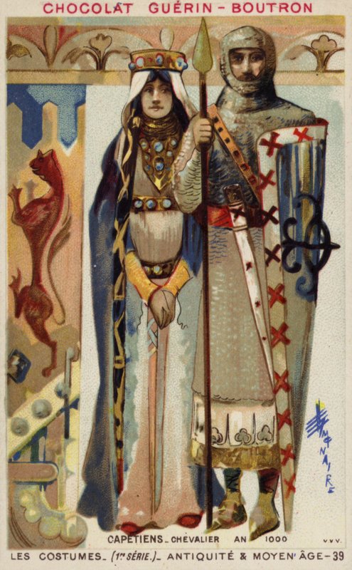 Französische Kapetinger-Kostüme, 1000 von French School