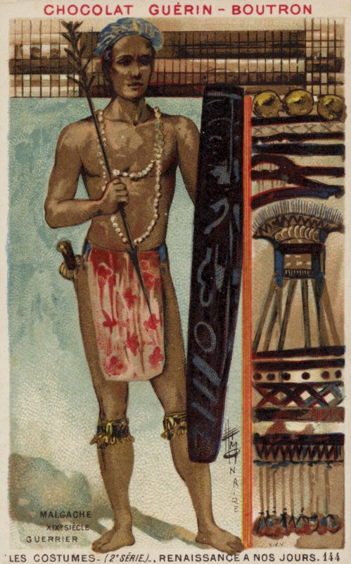 Madagassischer Krieger, 19. Jahrhundert von French School