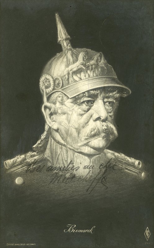 Otto von Bismarck, deutscher Staatsmann von French School