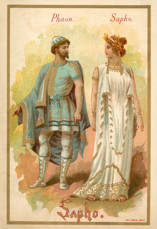Phaon und Sappho, aus Giovanni Pacinis Oper Saffo von French School
