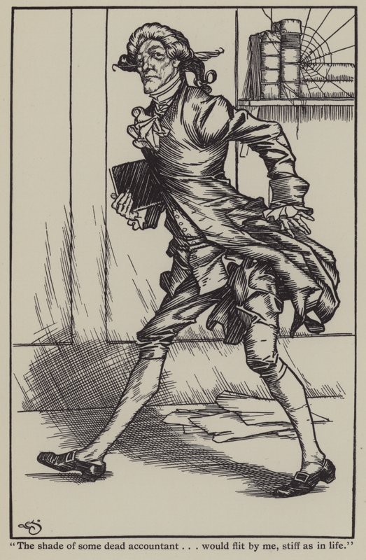 Illustration für The Essays of Elia von Charles Lamb (Lithografie) von A. Garth Jones