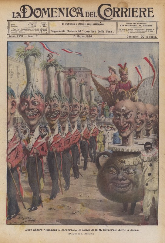 Wo der Karneval noch tobt von Achille Beltrame