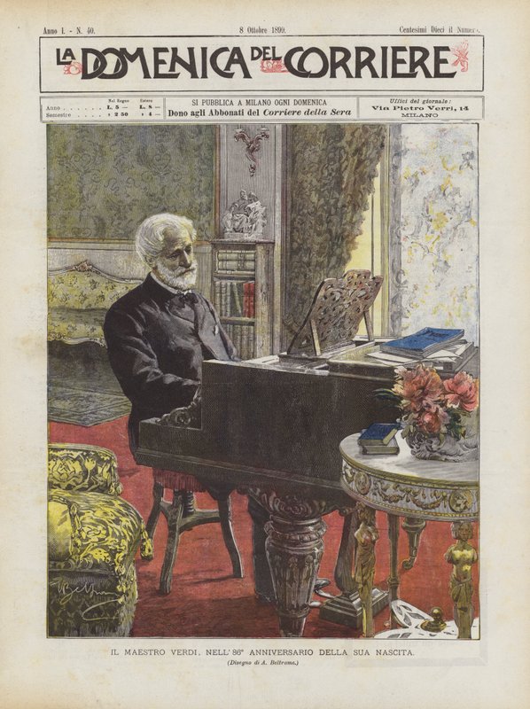 Maestro Verdi, am 86. Jahrestag seiner Geburt von Achille Beltrame