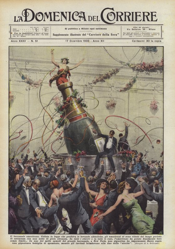 Das amerikanische Bacchanal von Achille Beltrame