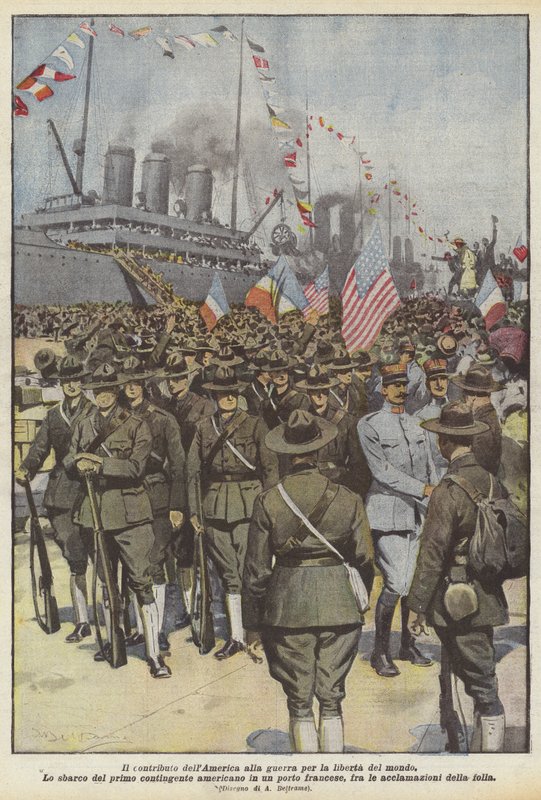 Der Beitrag Amerikas zum Krieg für die Freiheit der Welt von Achille Beltrame