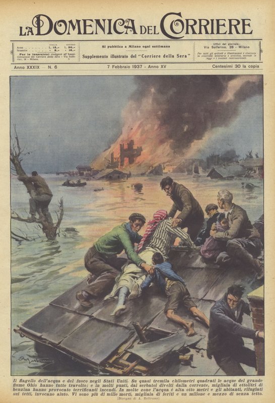 Die Geißel von Wasser und Feuer in den Vereinigten Staaten von Achille Beltrame