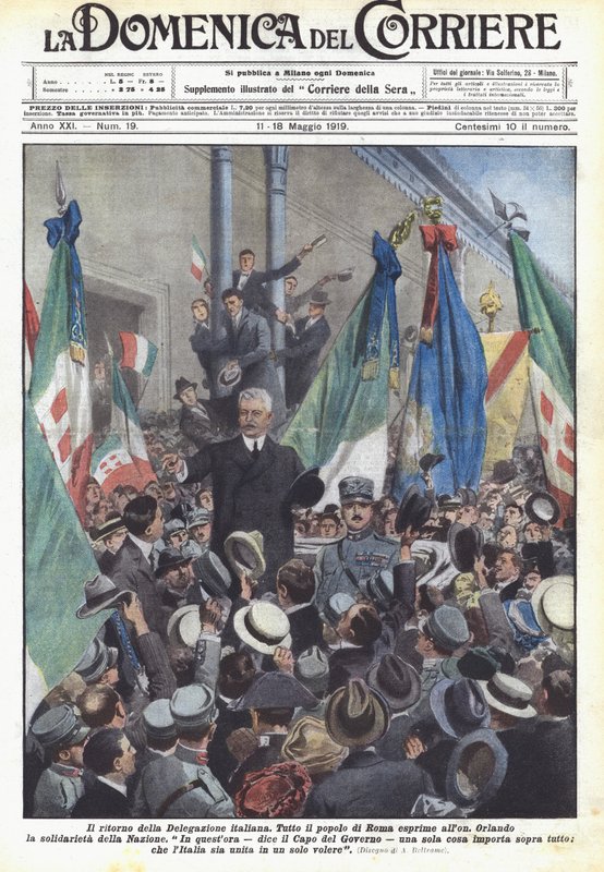 Die Rückkehr der italienischen Delegation von Achille Beltrame